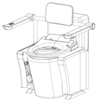 MC600 Elektrisch unterstützte Aufstehhilfe für Toiletten und WCs